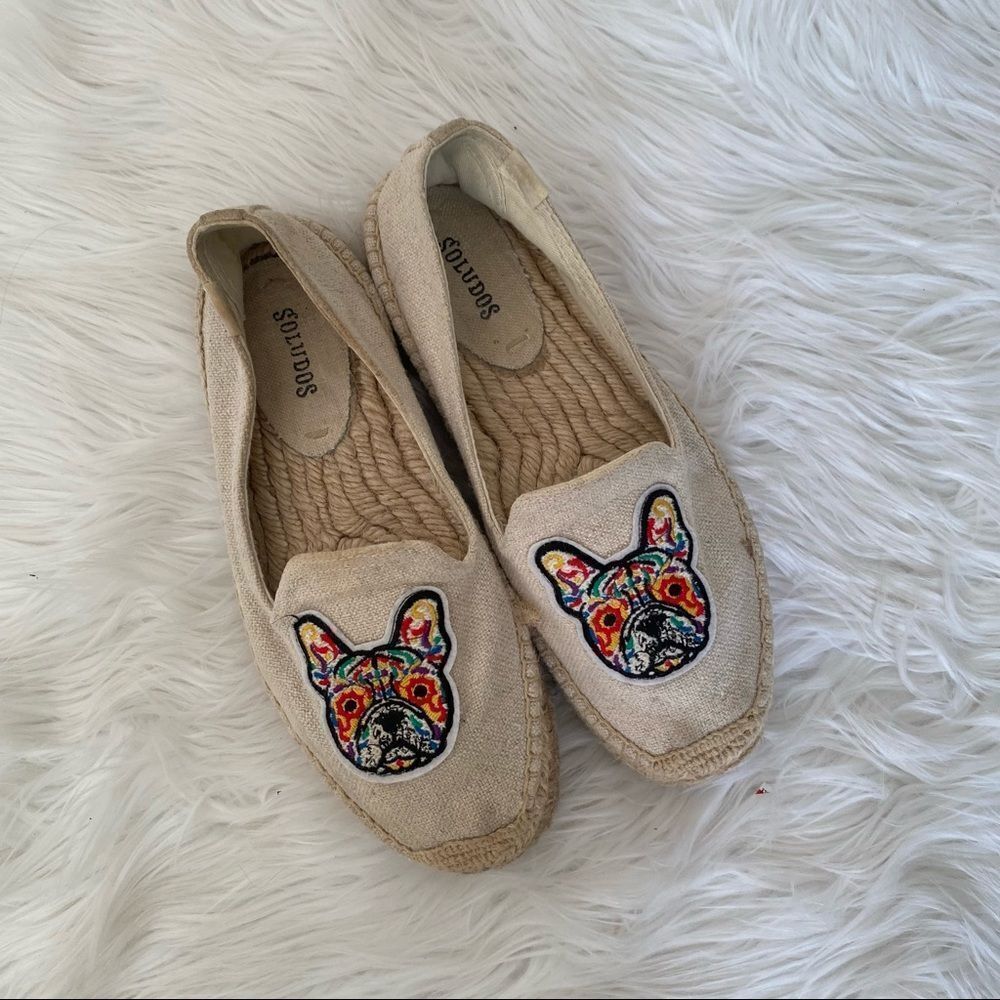 Soludos Frenchi Dog Patch Smoking Flat Espadrilles 7